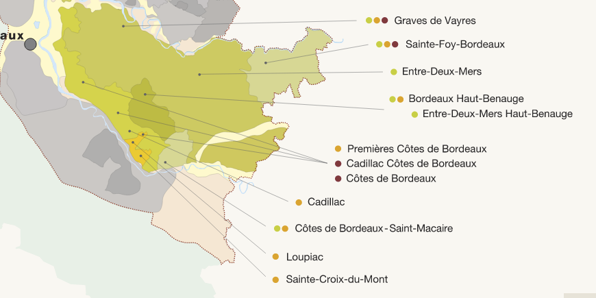 Entre-Deux-Mers: white wines from the AOC